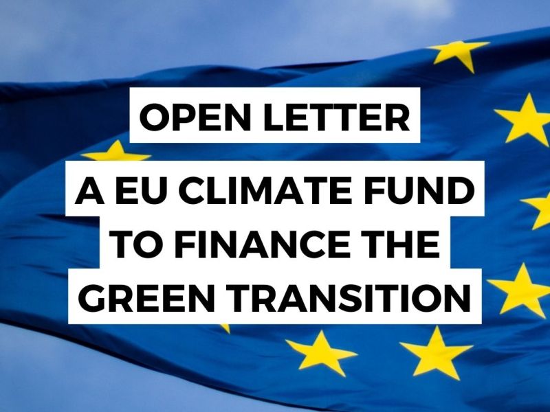 The Green Transition will require a European Climate Fund